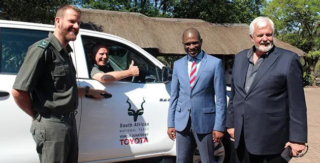 Toyota Donates 4x4 for SANParks Anti Poaching
