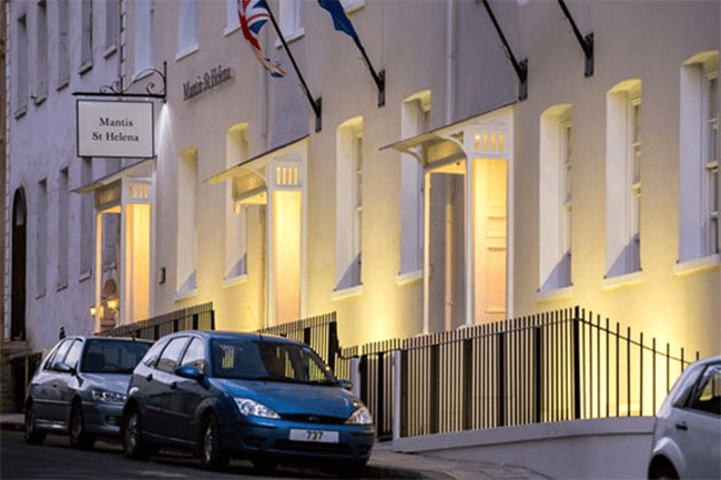 Street view of Mantis St Helena Hotel