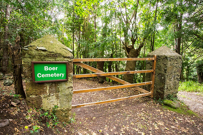 Boer cemetry on St Helena island