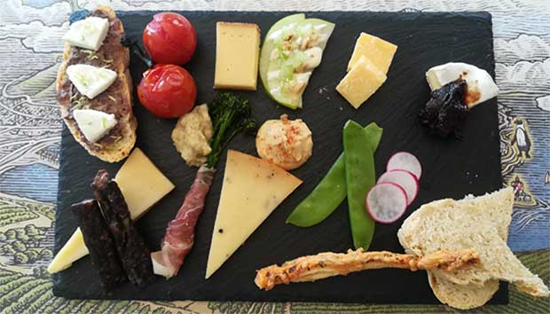 Cheese platter at Durbanville Hills Winery