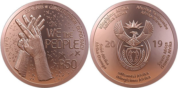 SA Mint 2019 SA25 R50 Bronze Coin