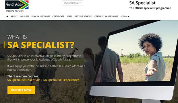 SA Specialist website