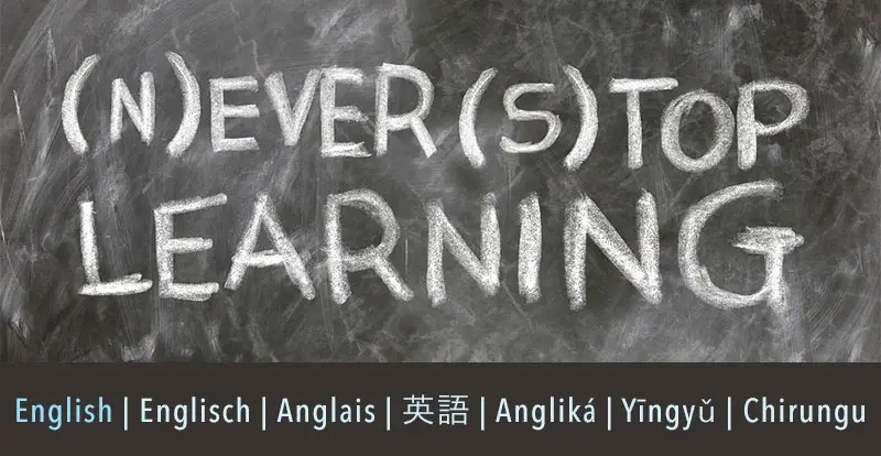 Never Stop Learning English