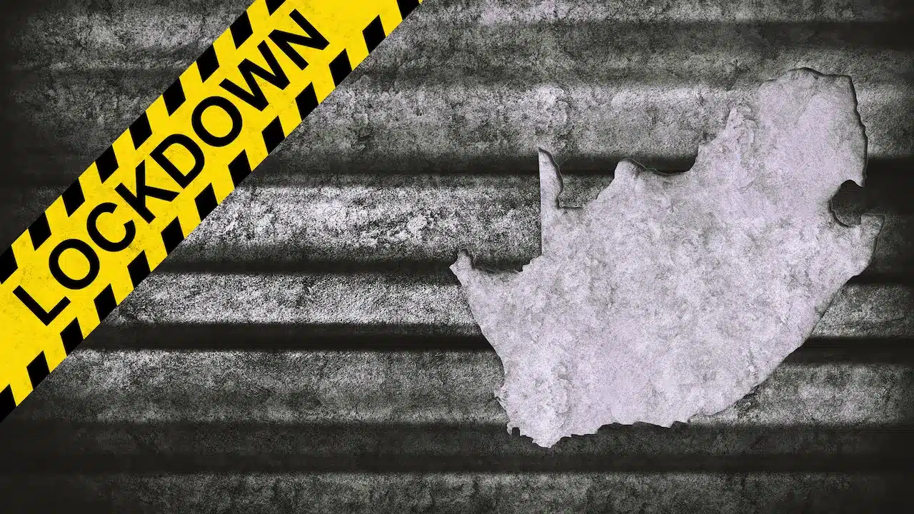 Lockdown South Africa Map