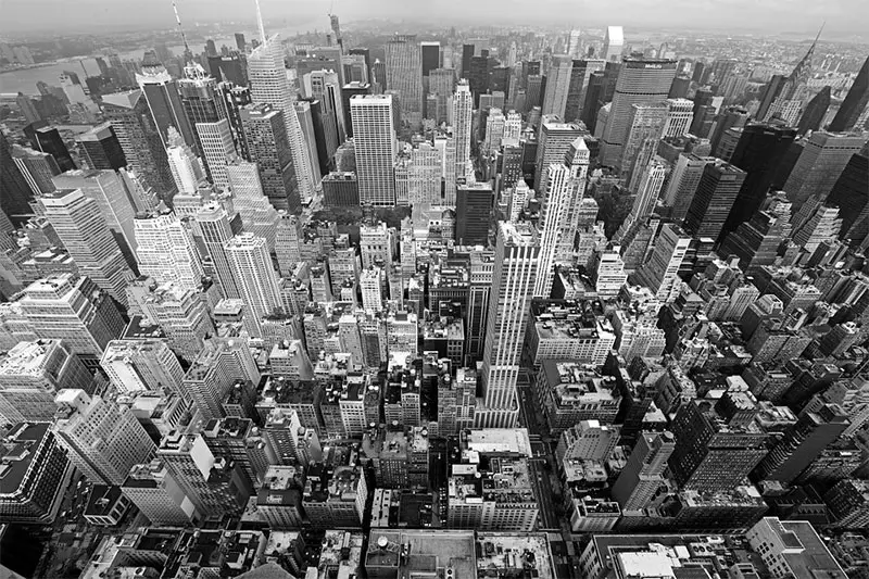 Aerial view of Manhattan