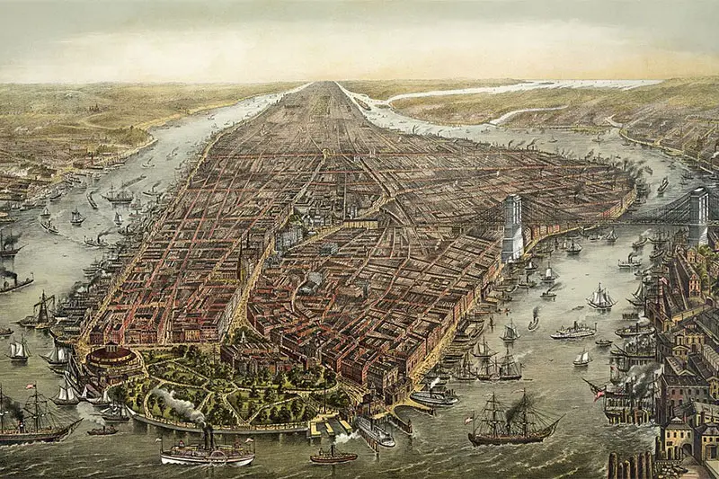 Manhattan in 1873