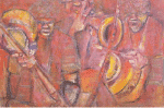 Painting by Egbert Marday, Seychelles