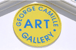 Sign at George Camille gallery, Seychelles